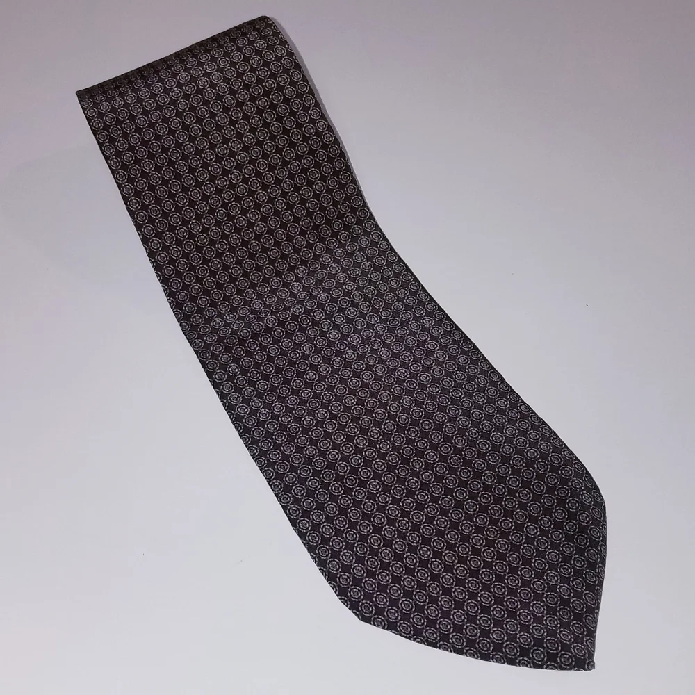 Kenneth Cole Men's Tie Brown Black Shades Made in the USA